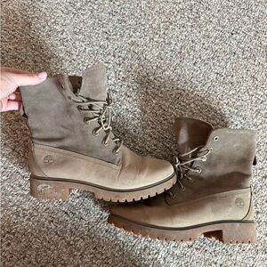 Timberland Women's Brown Combat Boots